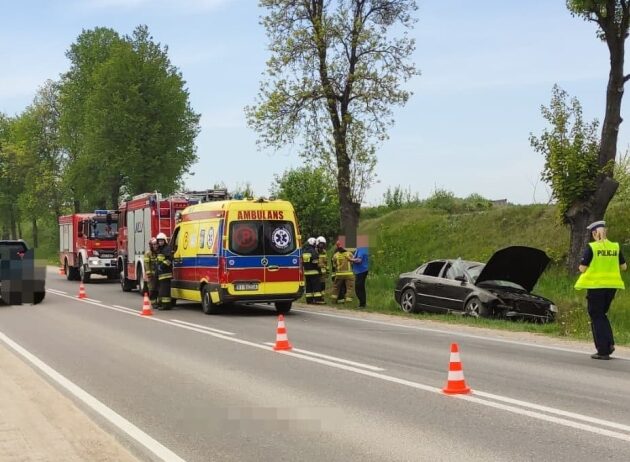 Wypadek na DK 19. Jedna osoba w szpitalu