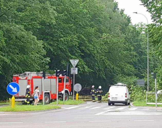 Przez silny wiatr podlascy strażacy wzywani byli do niemal 90 zdarzeń