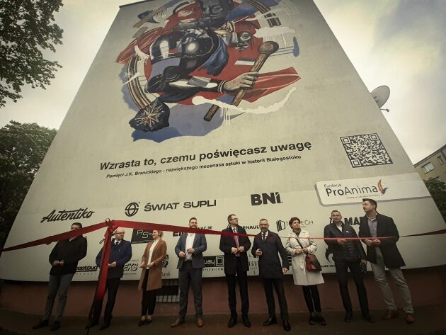 Kilka wymiarów Branickiego - nowy mural na Antoniuku