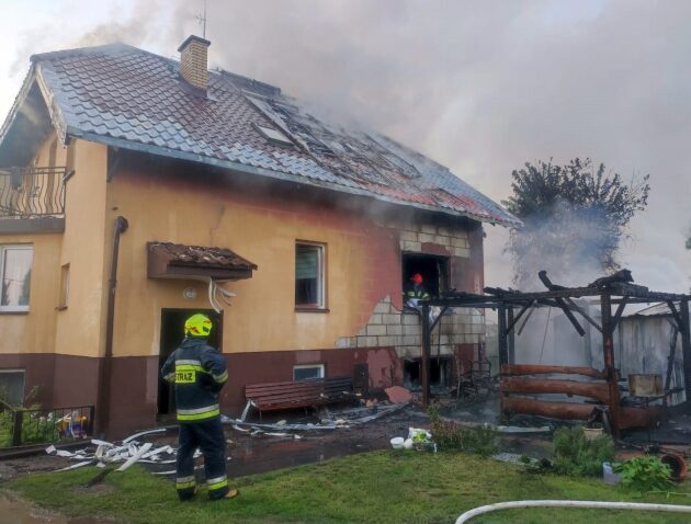 Ogień strawił dom 5-osobowej rodziny. Trwa zbiórka dla pogorzelców
