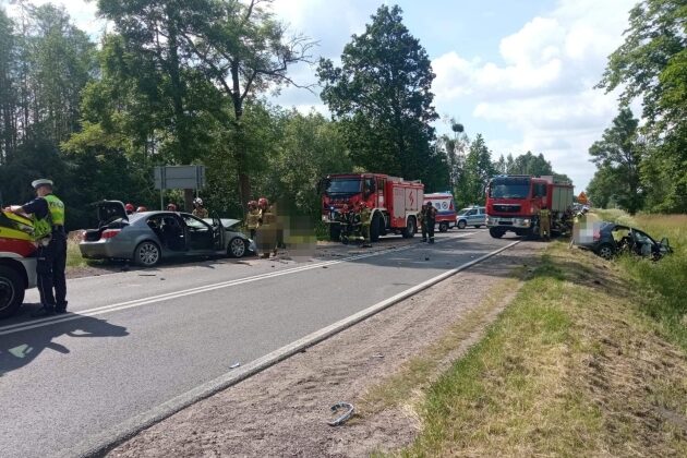 Czołówka bmw i skody. Dwoje kierujących trafiło do szpitala