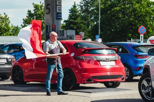 Horrendalne ceny paliw. Kierowcy próbowali zablokować Orlen na Dojlidach [ZDJĘCIA]