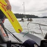 4 osoby wypadły z żaglówki na jeziorze Wigry