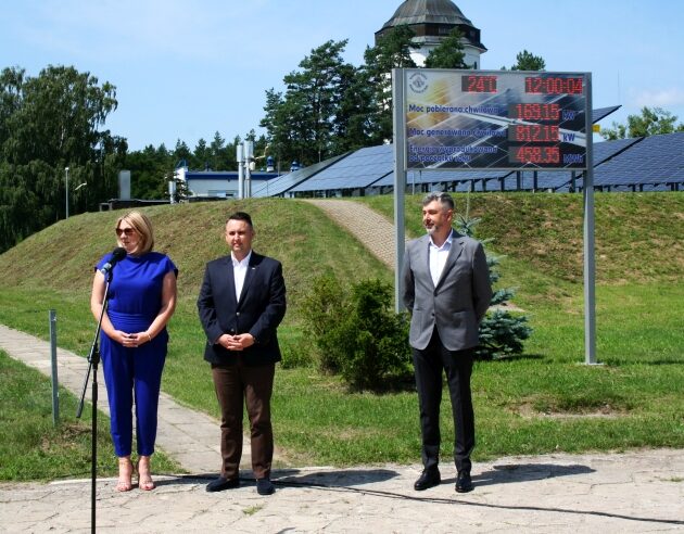 Wodociągi Białostockie chcą oszczędzać na prądzie. Otworzyły farmę fotowoltaiczną