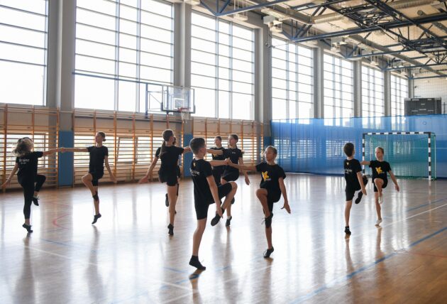 Młodzi gimnastycy z Ukrainy w Białymstoku. Mieszkają i trenują na Politechnice Białostocki