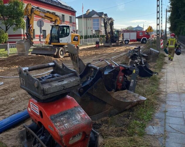 Doszło do wycieku gazu. Ewakuowano 80 osób [ZDJĘCIA]