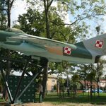 Odrzutowiec LIM-5 można podziwiać w Parku militarnym Muzeum Wojska w Białymstoku