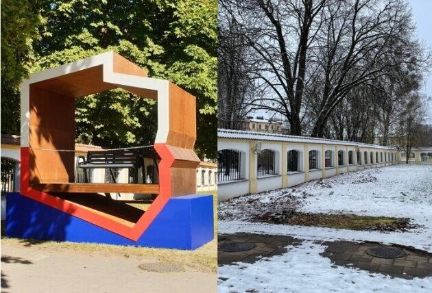Patriotyczna ławka zniknęła z Ogrodów Branickich
