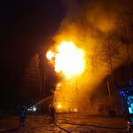 Spłonęła drewniana wieża widokowa. Z ogniem walczyło 36 strażaków