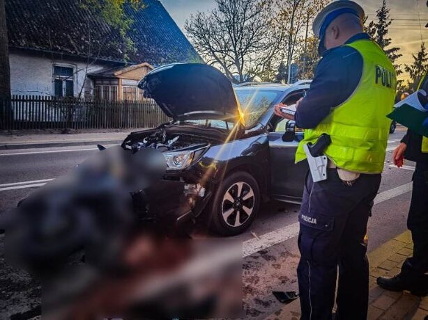 Wypadek w Drohiczynie. Nie żyje nastoletni motocyklista