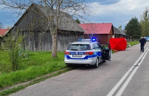 Śmiertelne potrącenie rowerzysty w gminie Narewka