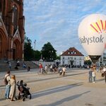 Miasto Białystok zaprezentowało swój promocyjny balon sportowy [ZDJĘCIA]