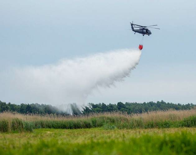 Pożar Biebrzańskiego Parku Narodowego. Płonął duży obszar