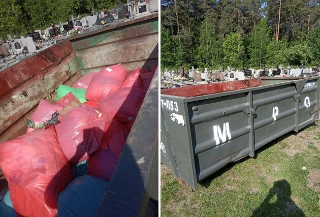 Odpady medyczne firm z Białegostoku wyrzucano na cmentarz