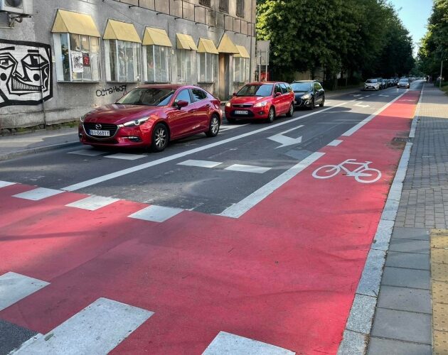 To pierwsze takie rozwiązanie w Białymstoku. Można jechać rowerem "pod prąd"