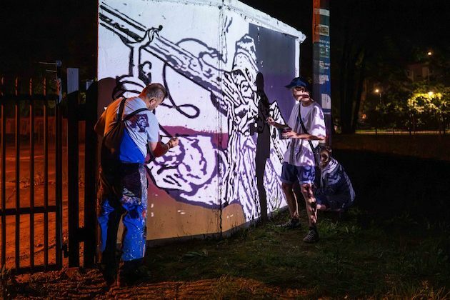 Niezwykły mural w niezwykłym miejscu. To dzieło białostockich studentów