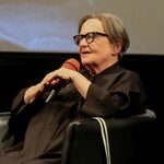 Agnieszka Holland w Białymstoku. Protest przed Forum i wielkie owacje w środku [ZDJĘCIA]