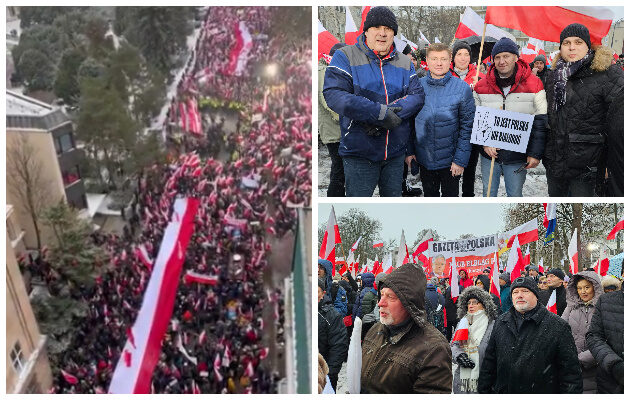 "Protest wolnych Polaków" w Warszawie. Ile autokarów przyjechało z Podlasia?