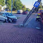 Wsiadł za kółko mając ponad 2,9 promila. Słup przeszkodził mu w dalszej jeździe