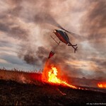 Pożar w Biebrzańskim Parku Narodowym. Strażacy walczą z żywiołem