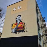 Jesus Imaz z muralem w Białymstoku. Hołd od kibiców Jagiellonii