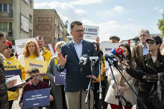 Szymon Hołownia w Białymstoku: "Chcę być prezydentem pokoju"