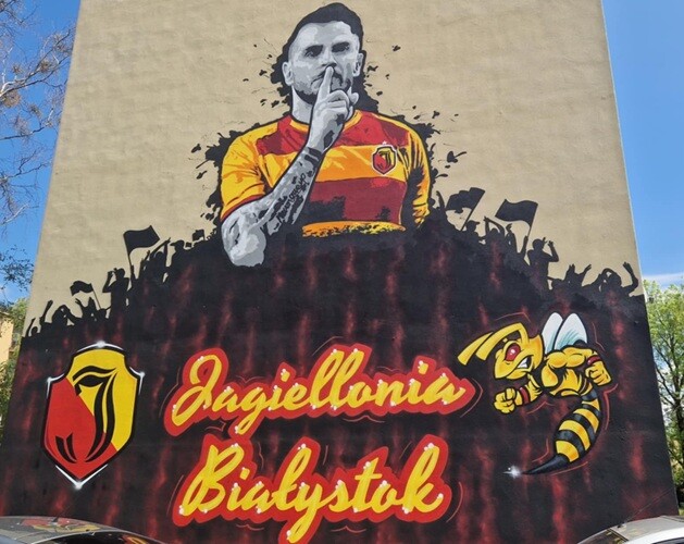 Mural Jesúsa Imaza przemalowany. Oto nowa odsłona