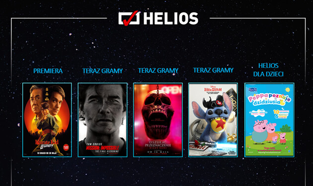 Co nowego w kinach Helios? Premiery, wydarzenia specjalne i seanse dla dzieci
