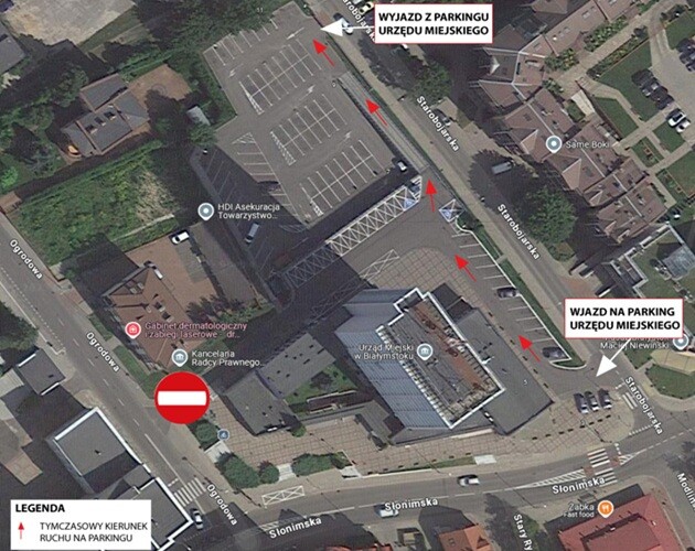 Parkujesz przy urzędzie? Od piątku zapomnij o wjeździe od Ogrodowej
