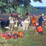 Śmiertelne dachowanie w Szczuczynie. Nie żyje młody mężczyzna