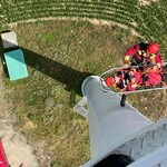 Niecodzienne ćwiczenia strażaków - akcja ratunkowa z turbiny