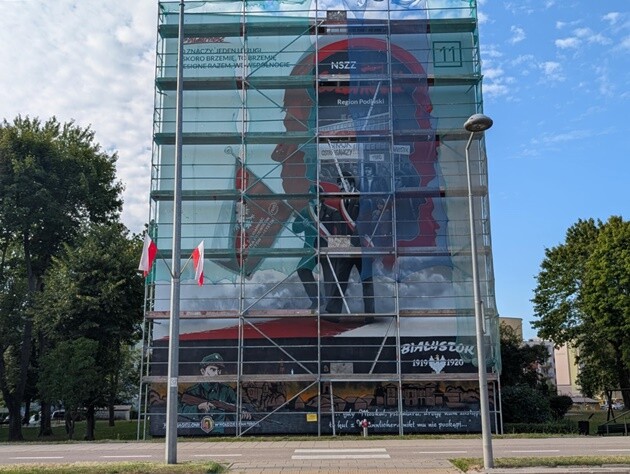 W Białymstoku powstaje nowy mural. Upamiętni początki „Solidarności”