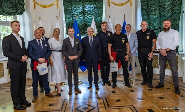Zareagowali bez wahania. Prezydent i wojewoda podziękowali za pomoc rannemu