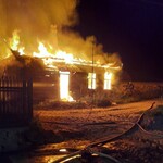 Pożar pod Łapami. Siedem zastępów straży w akcji