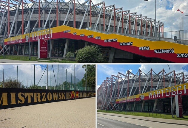 Nowe murale kibiców Jagiellonii. Są na ścianach Chorten Areny