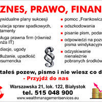 Biznes, Prawo, Finanse - Wealth Management Services Sp. z o.o.