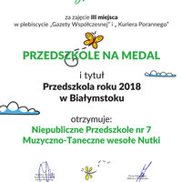 Niepubliczne Przedszkole Nr 7 Wesołe Nutki