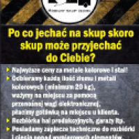 Mobilny skup złomu - odbiór złomu z wagą