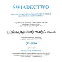 Wycena Nieruchomości Elżbieta Agnieszka Makal Rzeczoznawca Majątkowy Nr uprawnień 6896