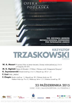 Koncert z cyklu Jesteśmy stąd… Krzysztof Trzaskowski 
