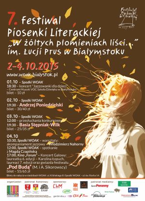 Festiwal Piosenki Literackiej im. Łucji Prus „W żółtych płomieniach liści...”