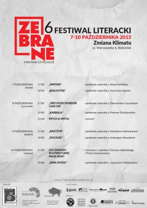 VI Festiwal Literacki Zebrane 