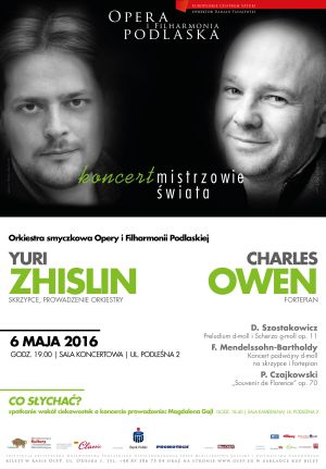 Koncert kameralny "Mistrzowie Świata" w Operze i Filharmonii Podlaskiej 