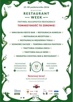 Restaurant Week - Festiwal Najlepszych Restauracji 
