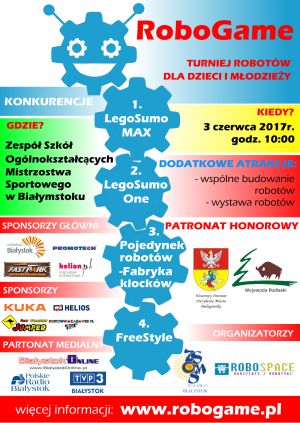 Robogame 2017 - turniej robotów dla dzieci i młodzieży