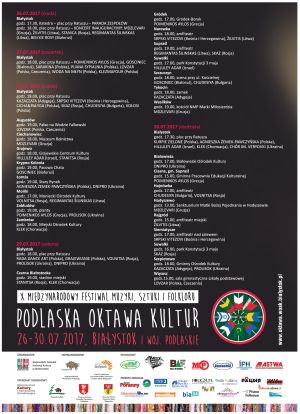 X Międzynarodowy Festiwal Muzyki, Sztuki i Folkloru „Podlaska Oktawa Kultur”