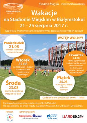 Wakacje na Stadionie Miejskim w Białymstoku