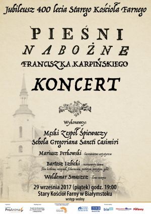 Koncert na 400 lecie Starego Kościoła Farnego