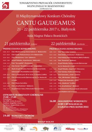 Międzynarodowy Konkurs Chóralny "Cantu Gaudeamus"
