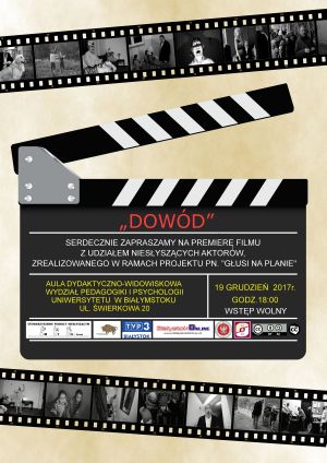 Premiera filmu "Dowód" z udziałem niesłyszących aktorów